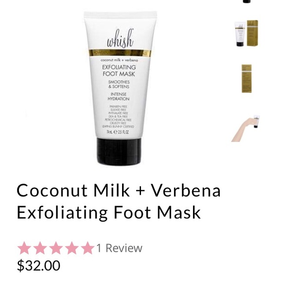 WHISH Exfoliating foot mask 2.5 ounces - Picture 1 of 3